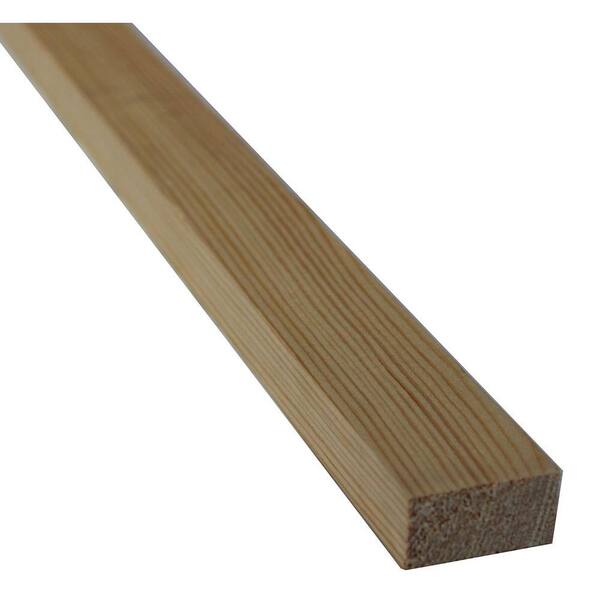 SilvaStar Furring Strip Whitewood Board (Common: 1 in. x 2 in. x 8 ft.; Actual: 0.75 in. x 1.5 in. x 96 in.)