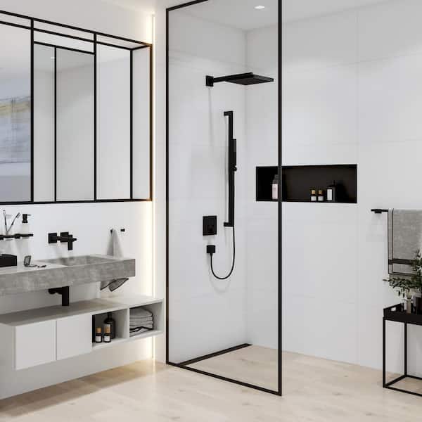 Hansgrohe Pulsify E Showerarm, Matte Black 24337671 - The Home Depot