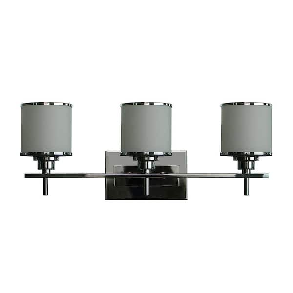Filament Design 3-Light Chrome Bath Light