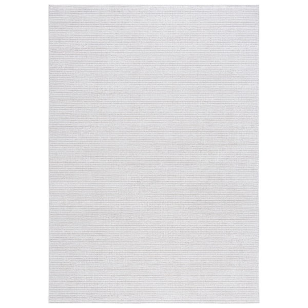 Tyn 9 x 12 Extra Large Area Rug, Handwoven Stripe Pattern, Ivory Beige Jute By Casagear Home