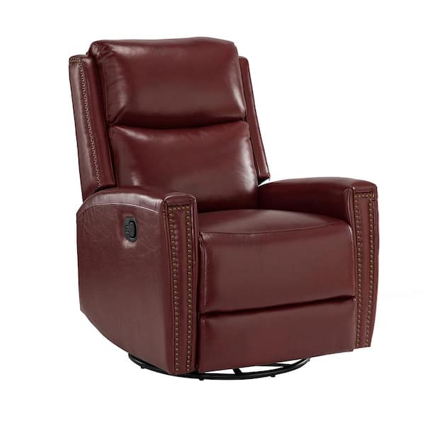 burgundy swivel rocker