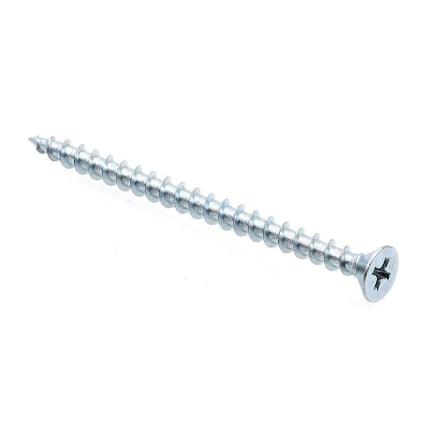 #8 x 2-1/2 in. Zinc Plated Steel Phillips Drive Flat Head Self-Tapping Sheet Metal Screws (100-Pack)