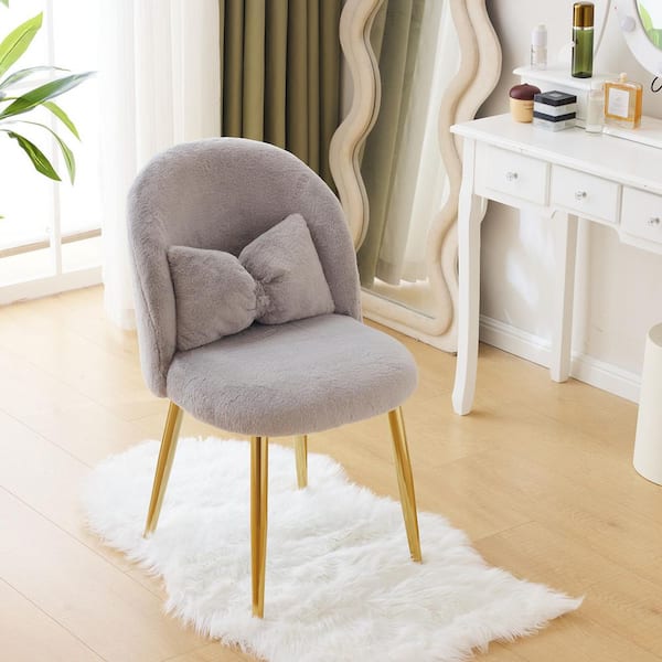 Gray Makeup Vanity Seats