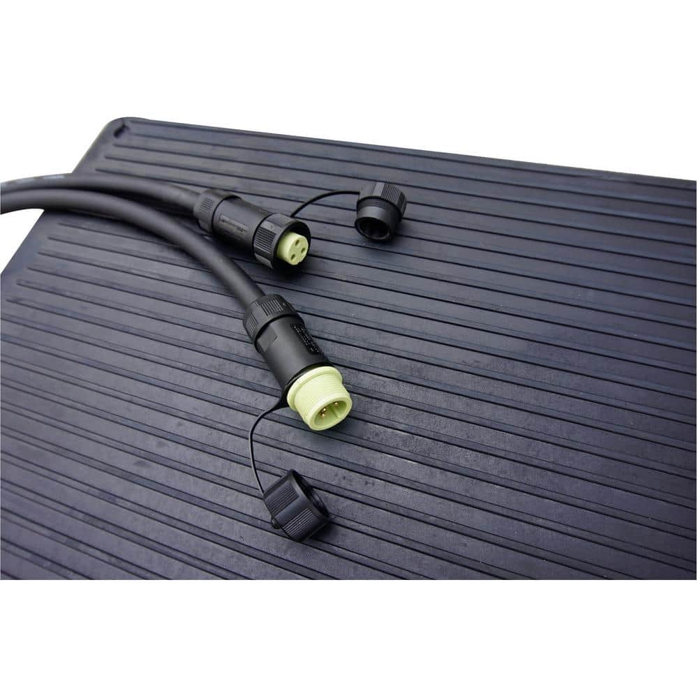 Black Heated Rubber Snow and Ice Melting Mat