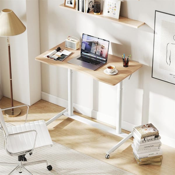 37.5 in. Rectangle Black Wood Computer Desk