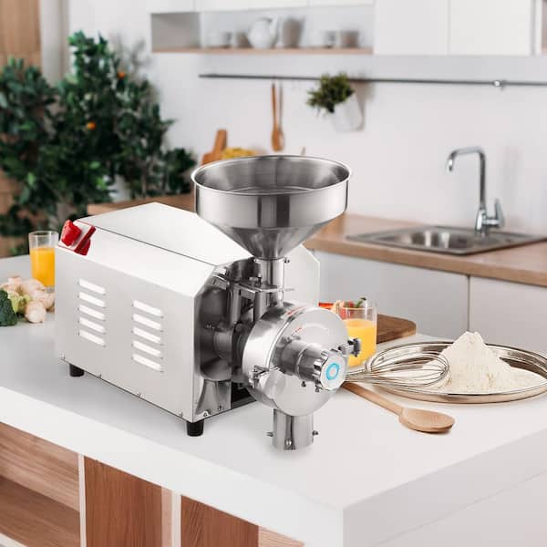 Soybean Grinder Commercial Grinding Machine for Spices 3000-Watt Corn Mill Grinder 100 KG/H Stainless Steel Corn Grinder