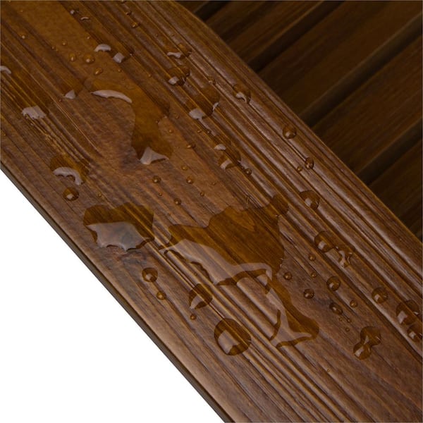 Marina II Oak Folding Wood Adirondack Chair