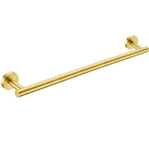Bathroom 24 in. Wall Mounted Towel Bar Towel Holder in Stainless Steel Brushed Gold