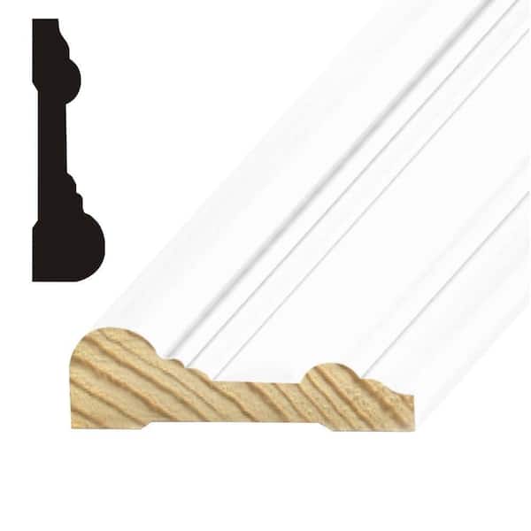 Builder's Choice 180 1−1/4 in. x  2 in. Primed Finger Jointed Wood Brickmould Moulding (Sold by Linear Foot)