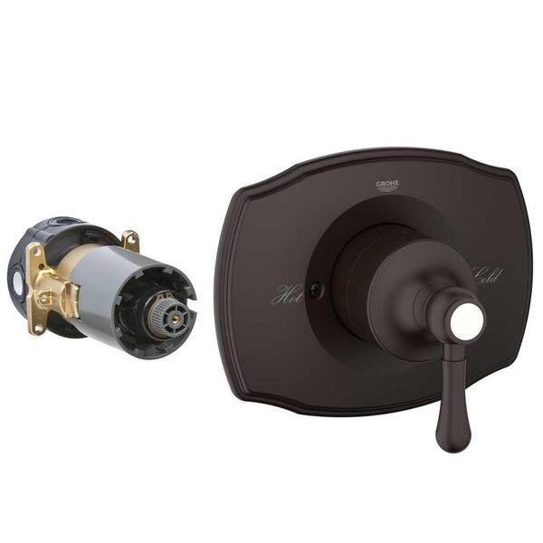 GROHE GrohFlex Single Function Pressure Balance Valve Kit - Authentic in Oil-Rubber Bronze (Valve Not Included)