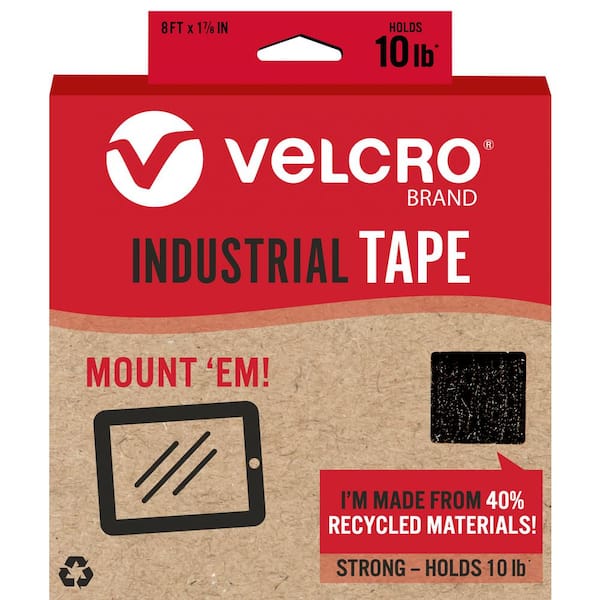  VELCRO Brand - Industrial Strength, Indoor & Outdoor Use, Superior Holding Power on Smooth Surfaces, Size 4ft x 2in