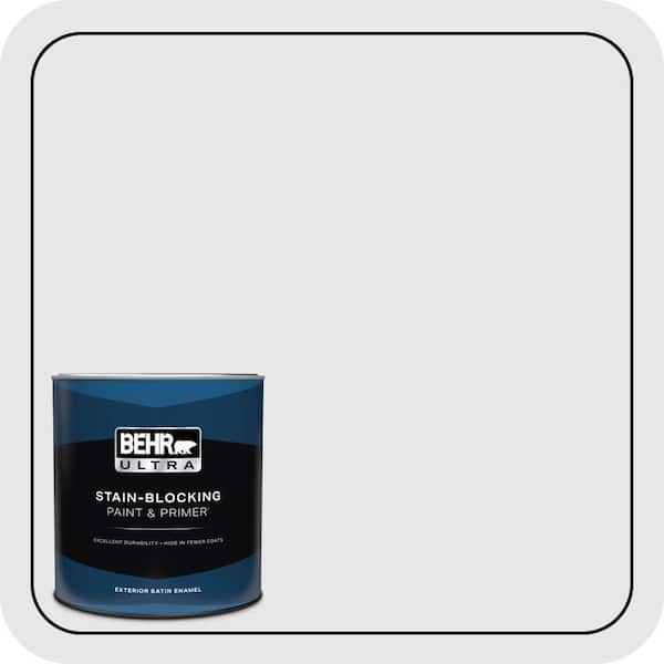 BEHR ULTRA 1 qt. #PR-W09 Nimbus Cloud Satin Enamel Exterior Paint & Primer