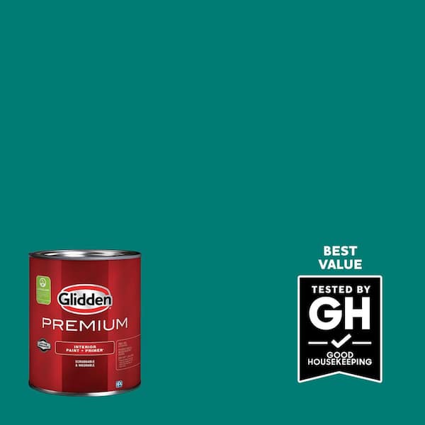 Glidden Premium 1 qt. PPG1231-7 Romantic Isle Eggshell Interior Latex Paint