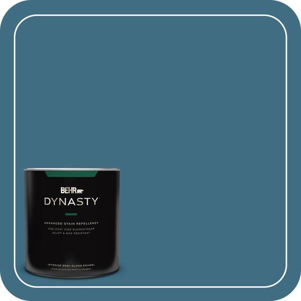 BEHR DYNASTY 1 qt. #560D-6 Seven Seas Semi-Gloss Enamel Interior Stain-Blocking Paint and Primer