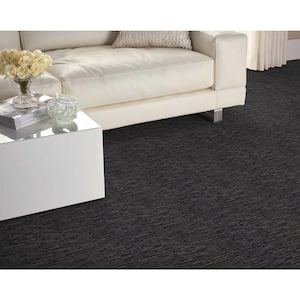 Zealandia - Cavern - Black 13.2 ft. 61.94 oz. Wool Texture Installed Carpet