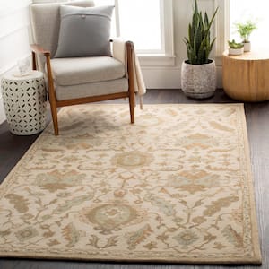 Matthias Ivory 8 ft. x 10 ft. Oval Indoor Area Rug