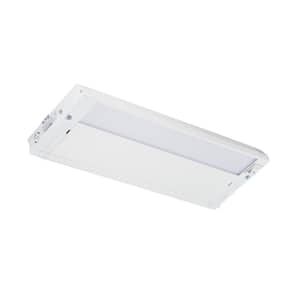 4U Series 12 in. 2700K LED Textured White Under Cabinet Light with Frosted Diffuser