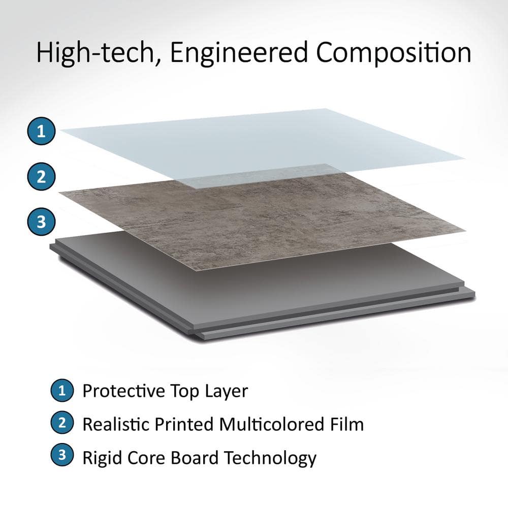 Wind Gust Gray PVC Interlocking Wall Tile Panels