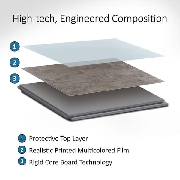23.23 in. L x 11.1 in. W Wintry Mix No Grout Vinyl Wall Tile (17.9 sq. ft./case)