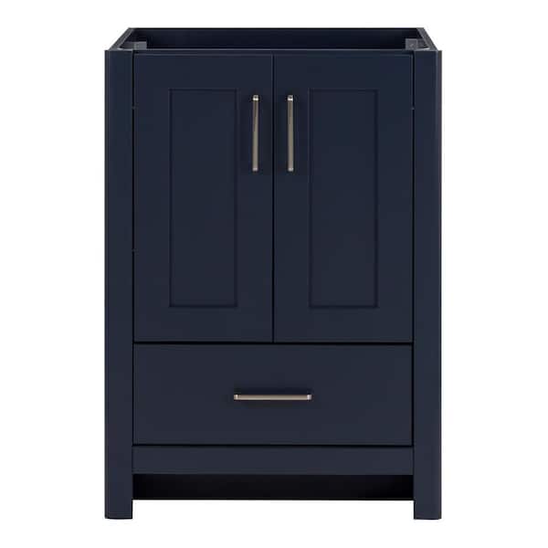 Westcourt 24 in. W x 22 in. D x 34 in. H Bath Vanity Cabinet without Top in Blue