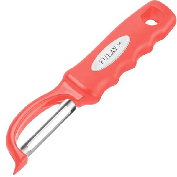 Zulay Kitchen Stainless Steel Swivel Vegetable Peeler - Red