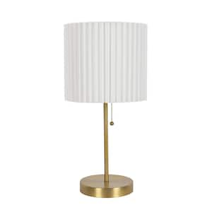 18 in. Table Lamp Brass