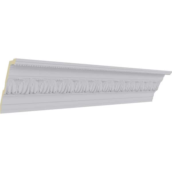 Ekena Millwork 5-1/8 in. x 6-7/8 in. x 94-1/2 in. Polyurethane Tirana Crown Moulding