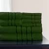 8-Piece Green 100% Cotton Plush Bath Towel Set 312658RJB - The Home Depot