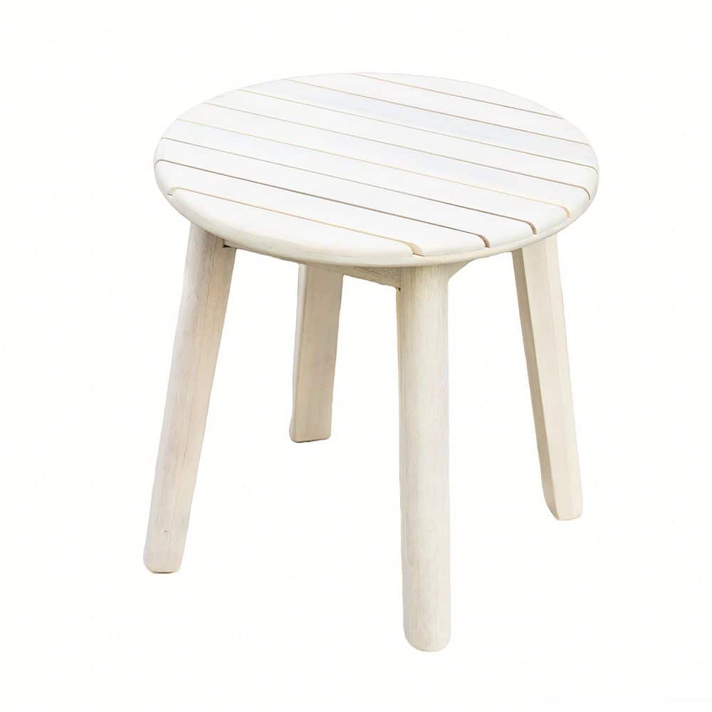 17.8 in. Acacia Wood Outdoor Patio Side Table price history on PriceWatchPro