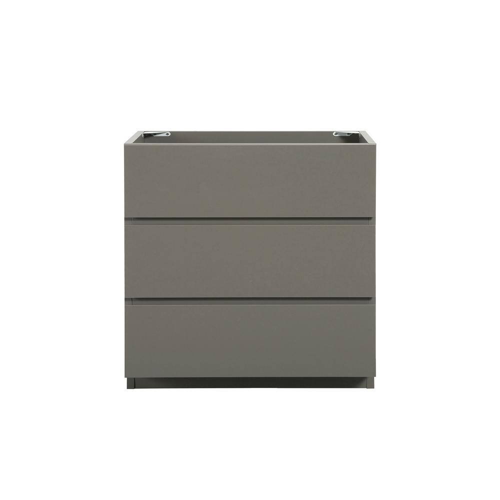 30 in. Bath Vanity Cabinet without Top in Gray Assembled price history on PriceWatchPro