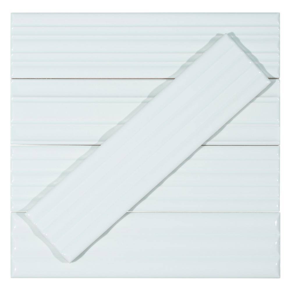Galor Liniar 3" x 12" Glossy Blue Ceramic Subway Tile