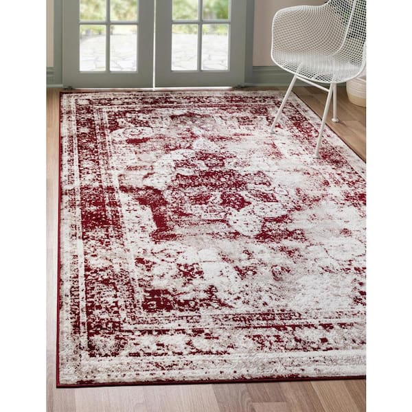 Sofia Salle Garnier Burgundy 8' 0 x 11' 0 Area Rug