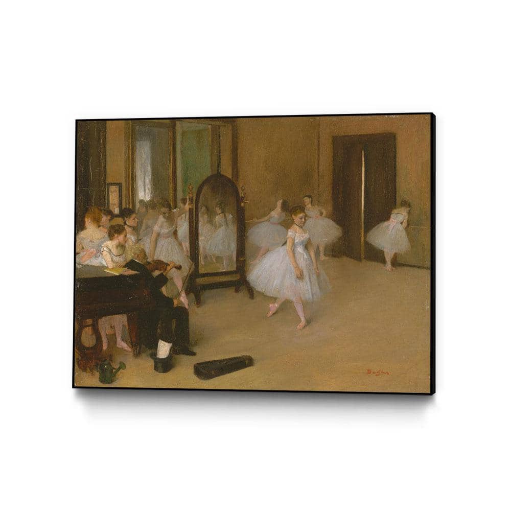 30 in. x 40 in. The Dancing Class by Edgar Degas Framed Wall Art