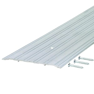 Fluted Saddle 6 in. x 22 in. Aluminum Commercial Threshold