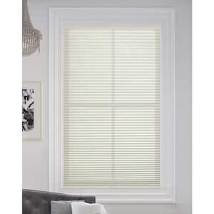 Winter White Cordless Blackout UV Blocking Fabric with 9/16 in. Single Cell Cellular Shade, 48.5 in. W x 48 in. L