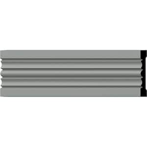 SAMPLE - 3/4 in. x 12 in. x 5-1/2 in. Urethane Legacy Fluted Panel Moulding