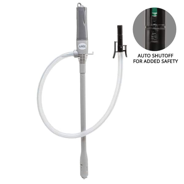 JUMBL 294.4 fl. oz. Automatic Battery Powered Fuel Transfer Pump with Auto-Stop, Portable Siphons