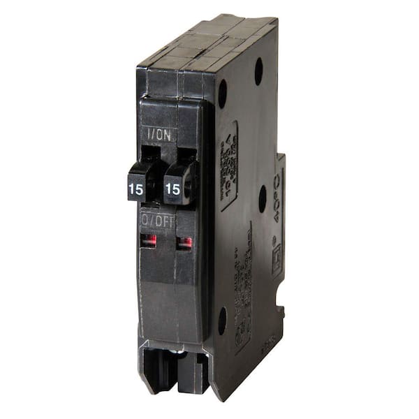 Square D QO 2-15 Amp Single-Pole Class CTL Tandem Circuit Breaker