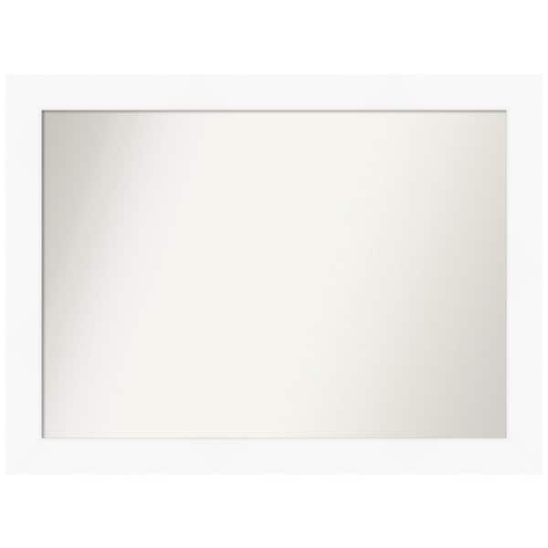 Amanti Art Cabinet White 43.5 in. W x 32.5 in. H Non-Beveled Bathroom Wall Mirror in White