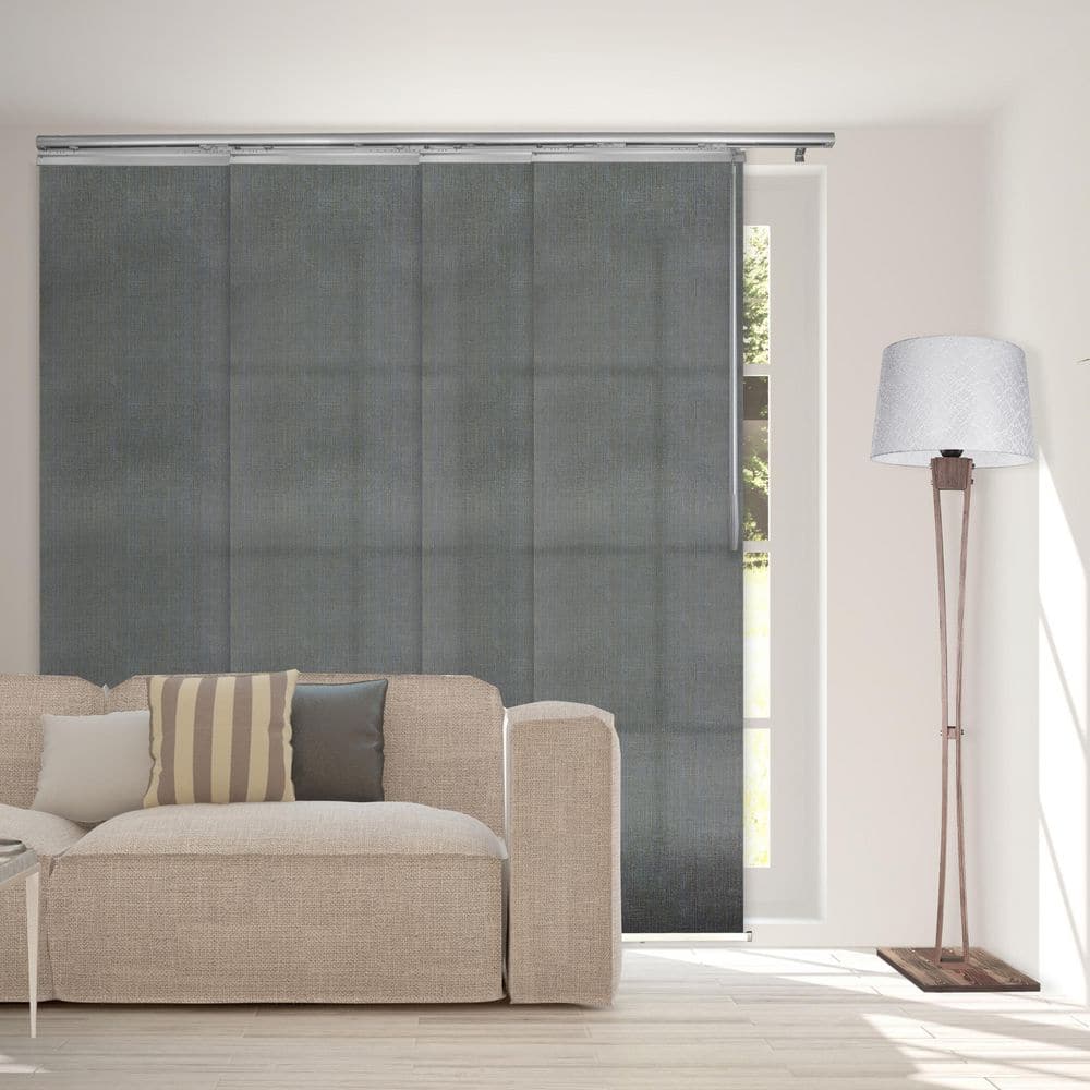 4-Panel Single Rail Panel Track Extendable 48 in. to 88 in. W x 94 in. H, Panel Width 23.5 in., Metallic price history on PriceWatchPro