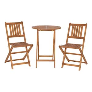 Natural Patio Table and Chair Set -Piece