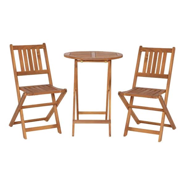 TAYLOR + LOGAN Natural Patio Table and Chair Set -Piece