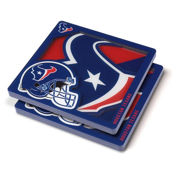 YouTheFan NFL Houston Texans 3D Logo 2-Piece Assorted Colors Acrylic  Coasters 8499986 - The Home Depot