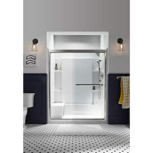 Accord 36 in. x 60 in. x 55-1/4 in. 3-piece Direct-to-Stud Tub/Shower Wall Set in White