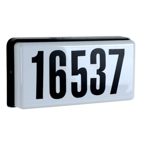 Designers Fountain Black 2-Light Outdoor Address Light with 3-Watt Wedge Bulbs Included