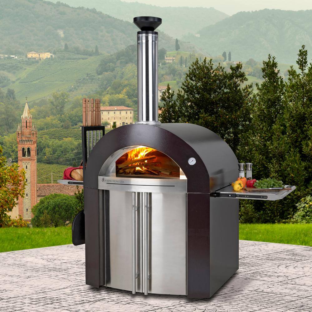 Bellagio Elegante 44-Inch Copper Outdoor Wood-Fired Pizza Oven