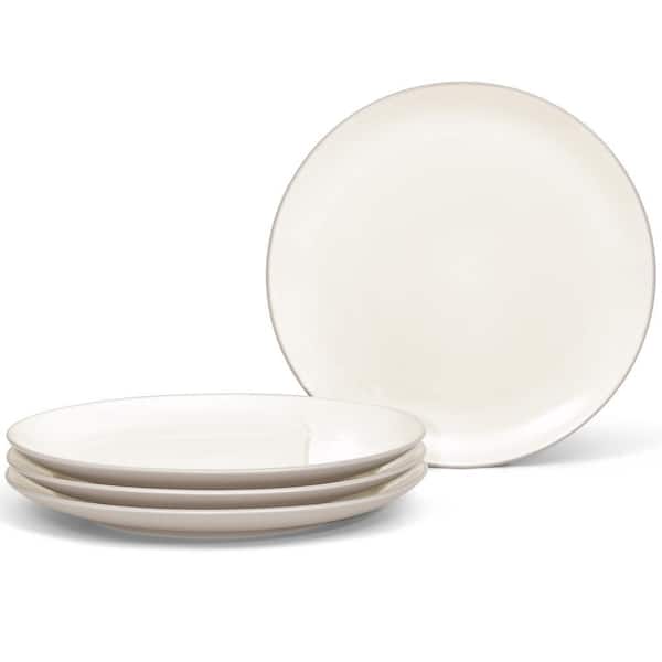 Colorwave Sand 10.5 in. (Tan) Stoneware Coupe Dinner Plates, (Set of 4)