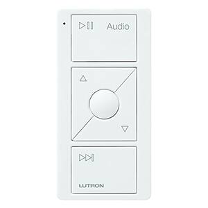 Caseta Wireless Pico Remote for Audio, Works with Sonos, White