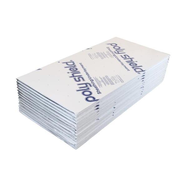 Poly Shield® Fan-Fold .5 in. x 48 in. x 50 ft. Rigid Foam Board Laminated EPS Insulated Sheathing R-1.93