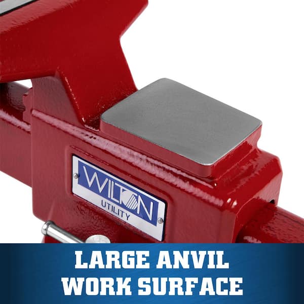 Utility Bench Vise, 5-1/2 in. Jaw Width, 5 in. Jaw Opening, 3-1/4 in.  Throat Depth 675U